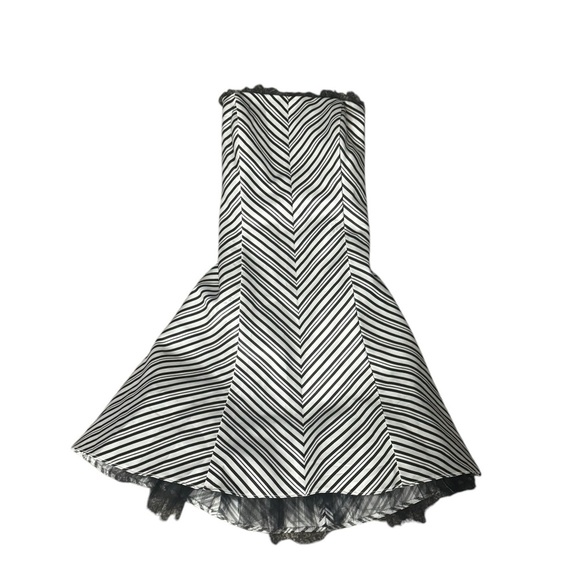 Jessica McClintock For Gunne Sax Strapless Cocktail Dress Size 9 - Picture 2 of 6